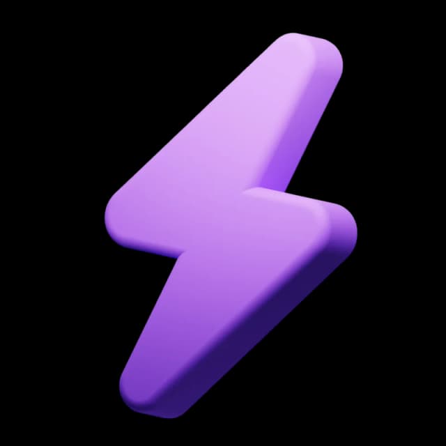 3d thunder icon